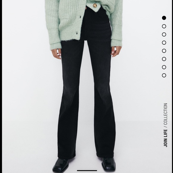 Zara Hi Rise Flare Jeans NWT - Picture 1 of 6